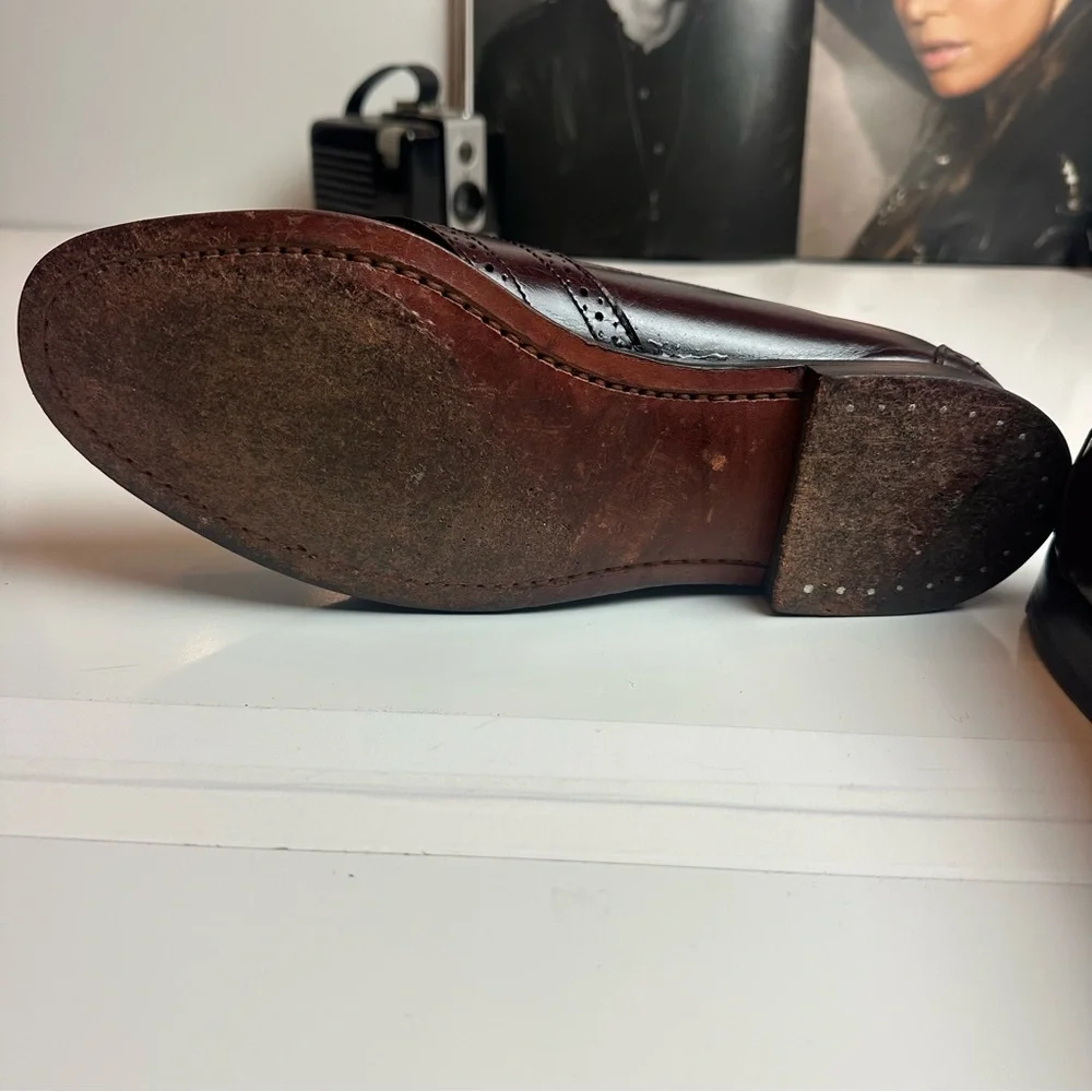Dark Academia Penny Loafers | Polo Ralph Lauren Heritage Leather Slip Ons